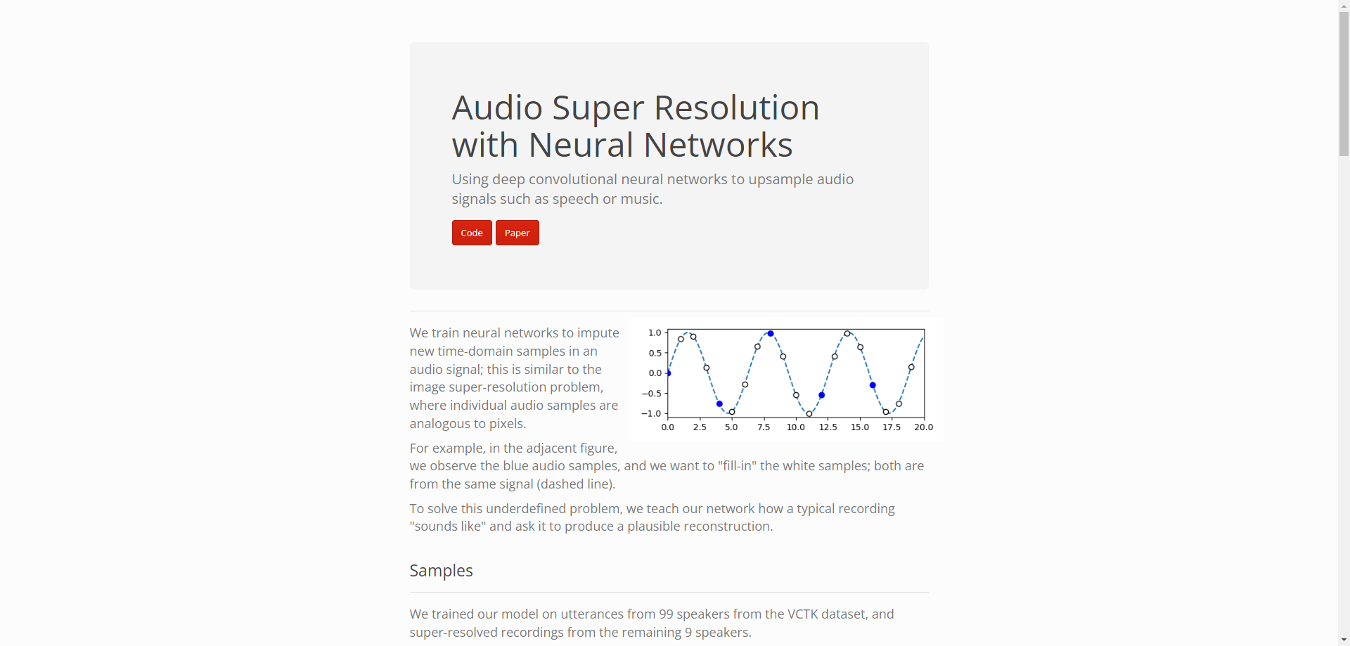 Audio Super Resolution